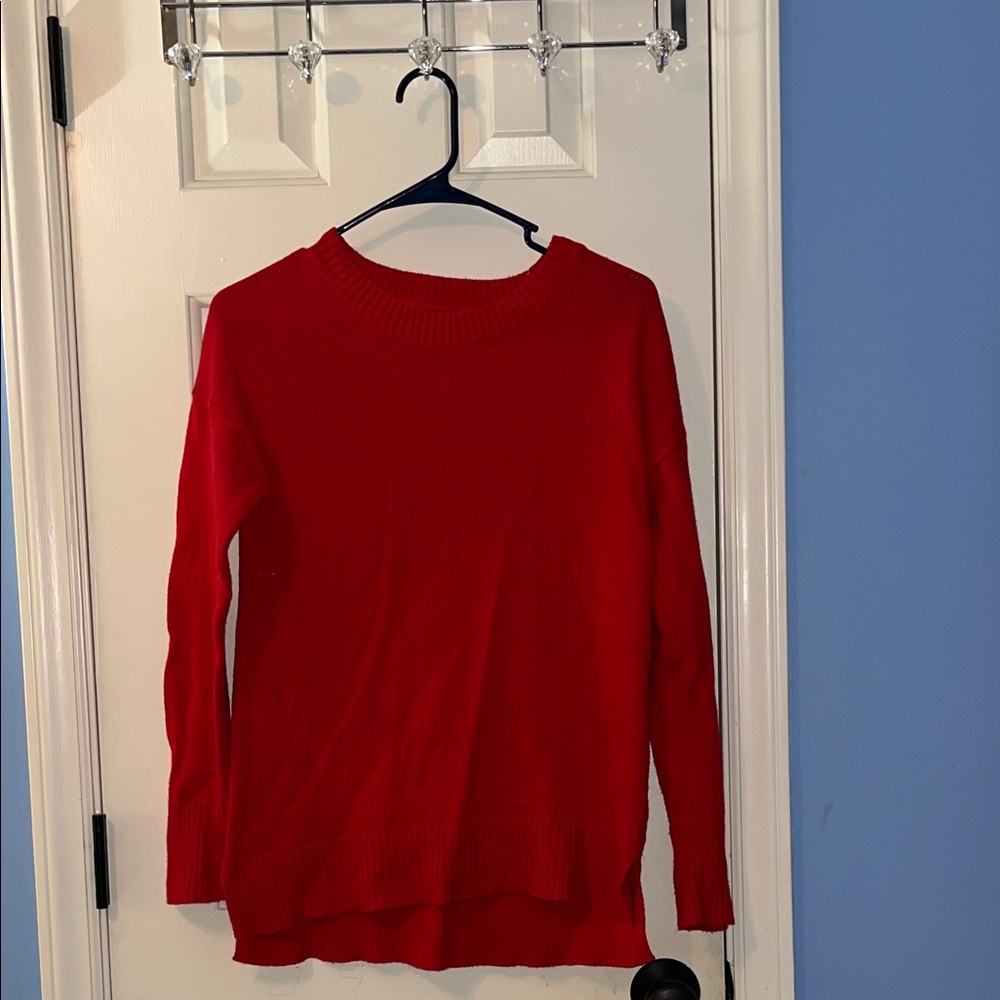 GAP Bold Red Crew Neck Sweater